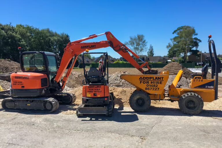 Addplant plant hire mini-digger, digger, and dumper