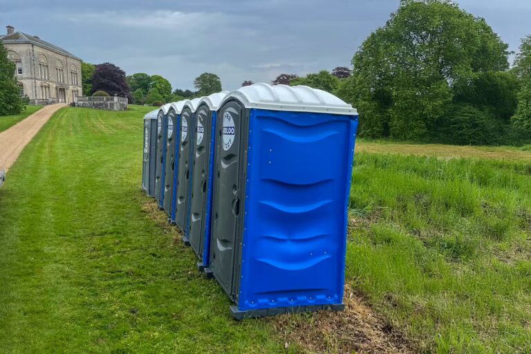 portable toilets stately home